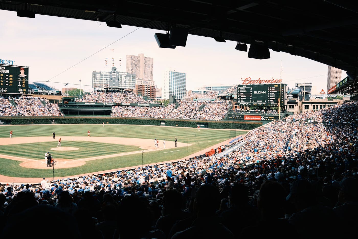 Baseball game in Chicago