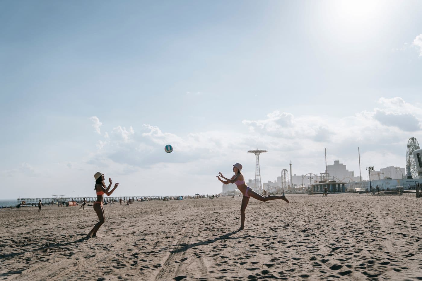 Beach volleyball at Coney Island
